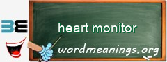 WordMeaning blackboard for heart monitor